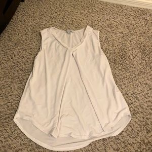 Business casual white tank top
